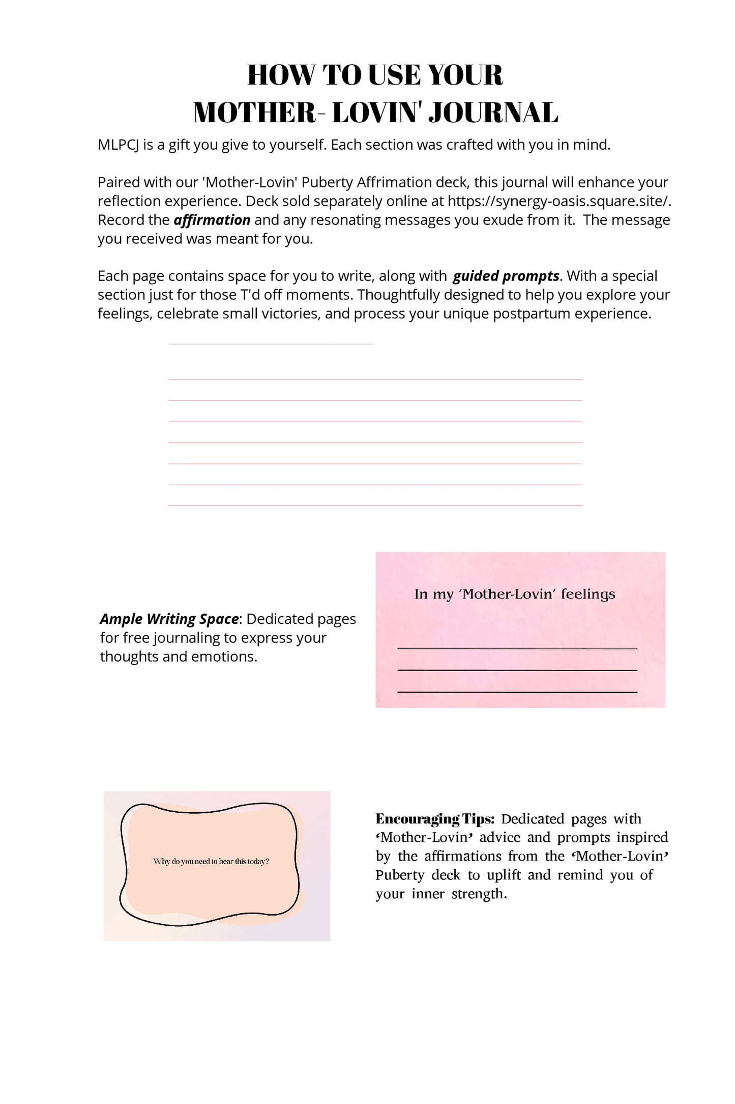 Mother-Lovin' Puberty Companion Journal